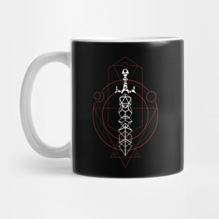 Esoteric Magic Polyhedral Dice Set Sword of Dungeon Armory Mug